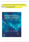 TEST BANK INTERPERSONAL RELATIONSHIPS PROFESSIONAL COMMUNICATION SKILLS FOR NURSES 9TH EDITION BY ELIZABETH C&period; ARNOLD&comma; KATHLEEN UNDERMAN BOGGS