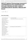 2025 ATI Capstone Pharmacology Assessment 2 COMPREHENSIVE EXAM QUESTIONS WITH DETAILED VERIFIED AND 100&percnt; CORRECT ANSWERS&vert;ALREADY GRADED A&plus;&vert;BRAND NEW EXAM&excl;&excl;