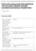 FF2 Final Exam Study Guide IFSTA QUESTIONS WITH ACCURATE VERIFIED ANSWERS &lpar;ACCURATE SOLUTIONS&rpar; A&plus; PASSED&excl;&excl; 2025