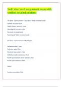 Swift river med surg newest exam with verified detailed solutions 