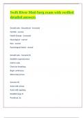 Swift River Med-Surg exam with verified detailed answers