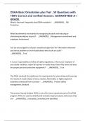 OSHA Basic Orientation plus Test &period; 50 Questions with 100&percnt; Correct and verified Answers&period; GUARANTEED A&plus; GRADE&period;