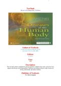  Test Bank for Diseases of the Human Body 7e Seventh Edition by Carol D&period; Tamparo & Jennifer T&period; Davis ISBN 9781719640381 Comprehensive Academic Study Resource