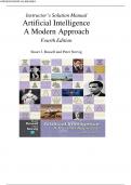 Solution Manual for Artificial Intelligence&colon; A Modern Approach 4th Edition by Stuart Russell & Peter Norvig &comma; ISBN&colon; 9780134610993 &vert;All Chapters Verified&vert; Guide A&plus;