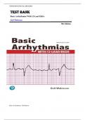 TEST BANK FOR Basic Arrhythmias With 12-Lead EKGs 9th Edition by Gail Walraven &comma; ISBN&colon; 9780138164959 Chapter 1-18 &vert;All Chapters Verified&vert; Guide A&plus;