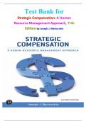 Test Bank for Strategic Compensation&colon; A Human Resource Management Approach&comma; 11th Edition by Joseph J&period; Martocchio isbn-9780138106102