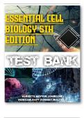 Essential Cell Biology 5th Edition &ndash; Complete Test Bank with Verified Answers &lpar;Bruce Alberts&rpar;