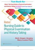 Test Bank for Bates' Nursing Guide to Physical Examination and History Taking 3rd Edition by Beth Hogan-Quigley and Mary Louis Palm isbn-9781975161095