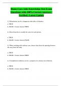 Home Care Aide Knowledge Test Exam Questions with 100&percnt; Correct Answers &vert; Verified &vert; Latest Update