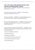 CPSC 1091 FINAL EXAM QUESTIONS WITH 100&percnt; SOLVED ANSWERS&sol;NEWEST UPDATE