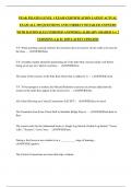 PEAK PILATES LEVEL 1 EXAM CERTIFICATION LATEST ACTUAL EXAM ALL 250 QUESTIONS AND CORRECT DETAILED ANSWERS WITH RATIONALES &lpar;VERIFIED ANSWERS&rpar; &vert;ALREADY GRADED A&plus;&vert; 2 VERSIONS A & B &vert; 2025 LATEST UPDATED