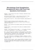 Microbiology Final Straighterline&comma; Straighterline Micro 250 Final Prep Questions And Answers