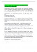 AC HPAT BIOLOGY 2025&sol;2026 QUESTIONS AND SOLUTIONS MARKED A&plus;