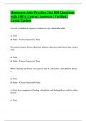 Homecare Aide Practice Test 008 Questions with 100&percnt; Correct Answers &vert; Verified &vert; Latest Update