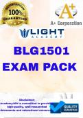 BLG1501 LATEST EXAM PACK 2025 &lbrace;DETAILED QUESTIONS AND ANSWERS&rcub;