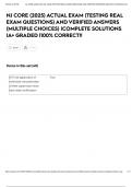 NJ CORE &lpar;2025&rpar; ACTUAL EXAM &lpar;TESTING REAL EXAM QUESTIONS&rpar; AND VERIFIED ANSWERS &lpar;MULTIPLE CHOICES&rpar; &vert;COMPLETE SOLUTIONS &vert;A&plus; GRADED &vert;100&percnt; CORRECT&excl;&excl;
