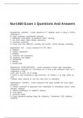 Nur1460 Exam 1 Questions And Answers