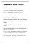 SDV Final Exam questions with correct answers&period;