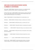SDV-BS EXAM QUESTIONS WITH CORRECT ANSWERS&period;