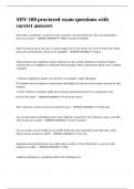 SDV 100 proctored exam questions with correct answers