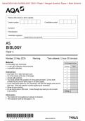 Actual 2024 AQA AS BIOLOGY 7401&sol;1 Paper 1 Merged Question Paper &plus; Mark Scheme Actual 2024 AQA AS BIOLOGY 7401&sol;1 Paper 1 Merged Question Paper &plus; Mark Scheme