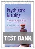 Test Bank for Psychiatric Nursing&colon; Contemporary Practice&comma; 7th Edition &lpar;Ann Boyd&comma; 2022&rpar;&comma; Chapter 1-43