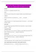 AUTOCAD- WEEK 4 EXAM QUESTIONS WITH 100&percnt; ACCURATE ANSWERS