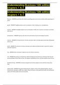 Understanding Business 12th edition chapters 1 & 2 &period; 