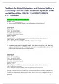 Test bank for Ethical Obligations and Decision-Making in Accounting&colon; Text and Cases&comma; 6th Edition By Steven Mintz and William Miller&period; ISBN10&colon; 1264135947 &vert; ISBN13&colon; 9781264135943
