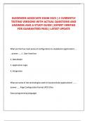 GUIDEWIRE ASSOCIATE EXAM 2025 &vert; 2 CURRENTLY  TESTING VERSIONS WITH ACTUAL QUESTIONS AND  ANSWERS AND A STUDY GUIDE &vert; EXPERT VERIFIED  FOR GUARANTEED PASS &vert; LATEST UPDATE