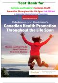 Test Bank for Edelman and Kudzma's Canadian Health Promotion Throughout the Life Span 2nd Edition by Marian Luctkar-Flude&comma; Jane Tyerman and Shannon Dames  isbn-9780443125218