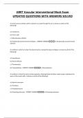 ARRT Vascular Interventional Mock Exam UPDATED QUESTIONS WITH ANSWERS SOLVED&period;