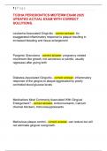 TCDHA PERIODONTICS MIDTERM EXAM 2025  UPDATED ACTUAL EXAM WITH CORRECT  SOLUTIONS&period;