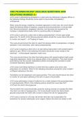CMS PHARMACOLOGY 2025&sol;2026 QUESTIONS AND SOLUTIONS MARKED A&plus;