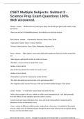 CSET Multiple Subjects&colon; Subtest 2 -Science Prep Exam Questions 100&percnt; Well Answered&period;