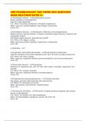 CMS PHARMACOLOGY TEST PAPER 2025 QUESTIONS ANSD SOLUTIONS RATED A&plus;