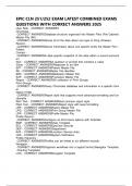 EPIC CLN 251&sol;252 EXAM LATEST COMBINED EXAMS QUESTIONS WITH CORRECT ANSWERS 2025