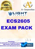 ECS2605  LATEST EXAM PACK 2025 &lbrace;DETAILED QUESTIONS AND ANSWERS&rcub;