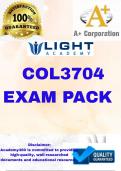 COL3704  LATEST EXAM PACK 2025 &lbrace;DETAILED QUESTIONS AND ANSWERS&rcub;