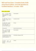 NHA and Core Exam &sol; Complete Study Guide Actual Exam Q-Bank &sol; Accurate Questions & Certified Solutions &sol; A Grade &sol; 2025  