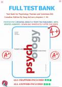 TEST BANK FOR Psychology Themes and Variations 6th Canadian Edition By Doug McCann&comma;&comma; Wayne Weiten & Deborah Matheson&period; ALL CHAPTERS INCLUDED&period;