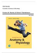 Test Bank - Essentials of Anatomy & Physiology&comma; 8th Edition &lpar;Martini&comma; 2020&rpar; Chapter 1-20 &vert; All Chapters