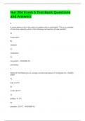 Nur 204 Exam 5 Test Bank Questions and Answers
