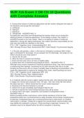 NUR 315 Exam 3 OB CH 18 Questions with Complete Answers