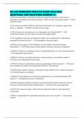 MI LIFE PRODUCER PRACTICE EXAM 2025&sol;2026 QUESTIONS AND SOLUTIONS MARKED A&plus;