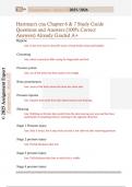 Hartman's CNA practice State Exam Questions and Answers &lpar;100&percnt; Correct Answers&rpar; Already Graded A&plus;