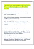 NCCPT Test Prep Set 3 &lpar; Special Populations & Anatomical Terms&rpar; exam with verified answers 