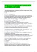 NUR2140 EXAM &num;1 QUESTIONS WITH CORRECT ANSWERS