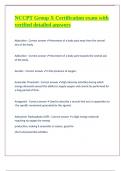 NCCPT Group X Certification exam with verified detailed answers