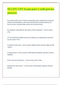 NCCPT CPT Exam part 1 with precise answers